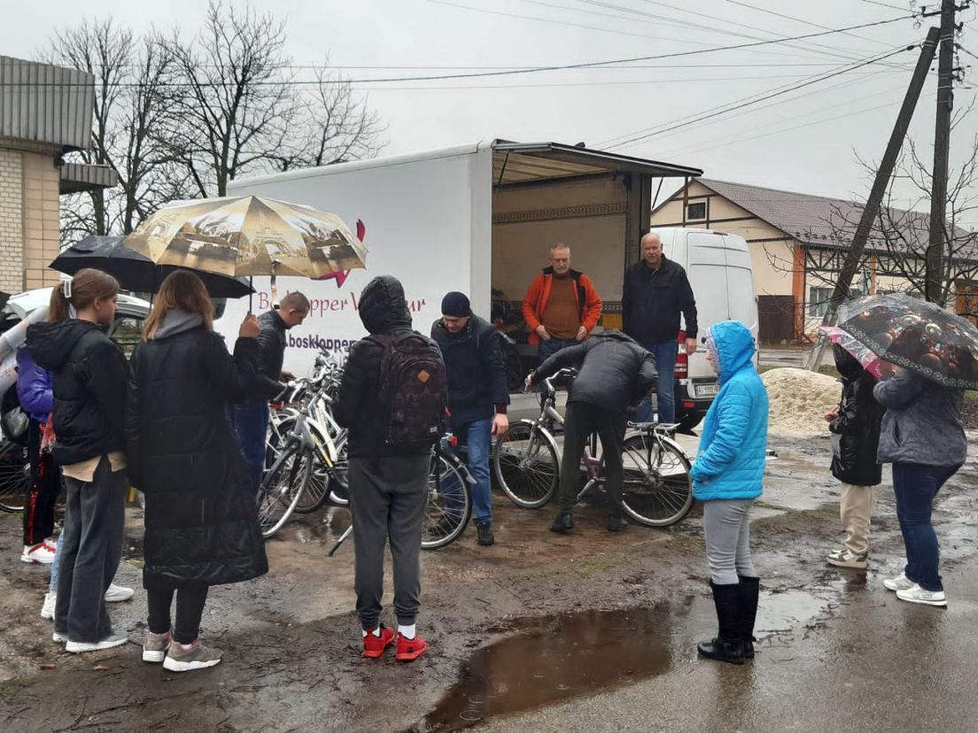 Fietsen zijn aangekomen in Oekraïne