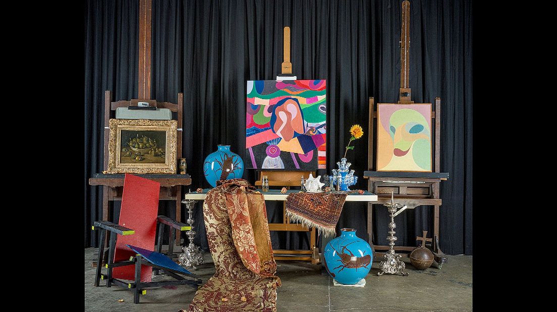 Een collage gemaakt door Joost de Jonge in het Centraal Museum