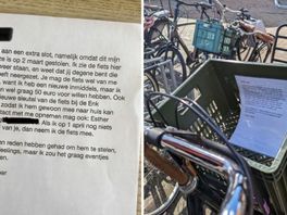 ‘Eigenaar’ gestolen fiets vindt brief in mandje: "Ik weet dat jij het bent"