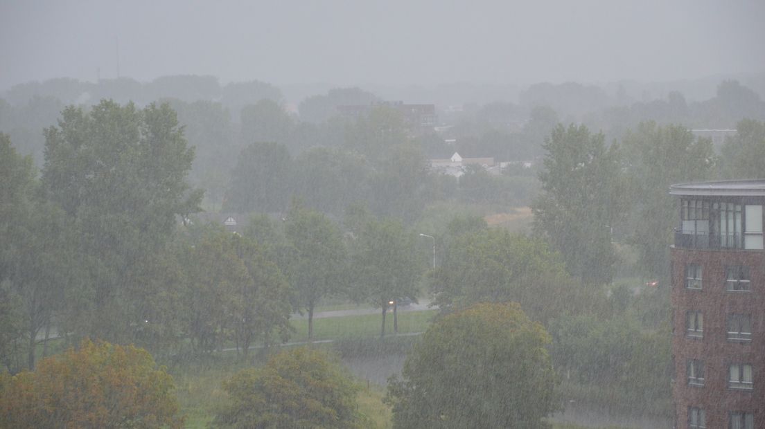 Vlissingen kreeg in een uur de regen voor een hele maand
