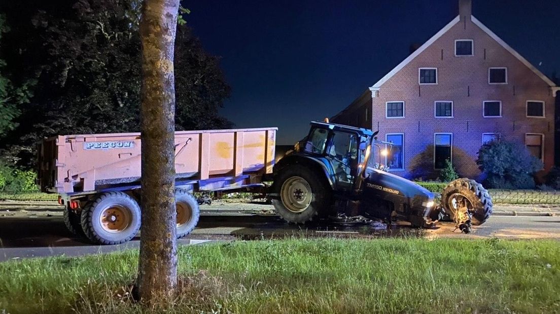 De trekker raakte fors beschadigd