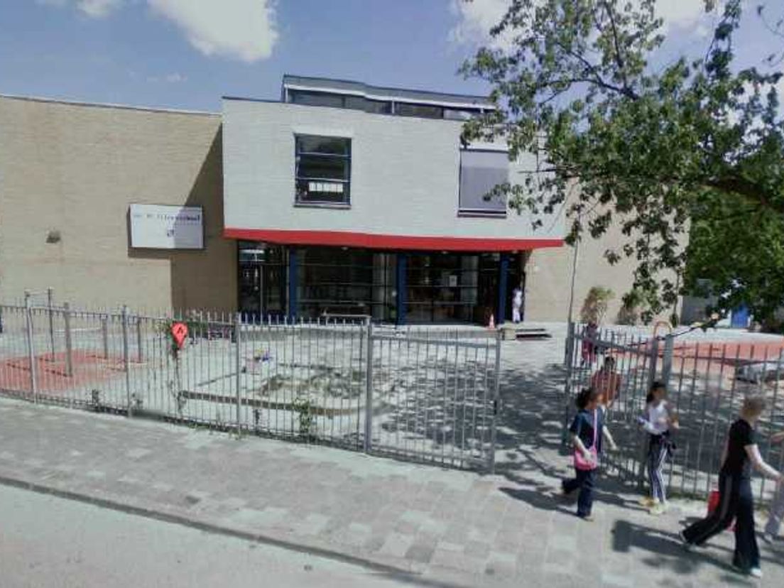 De Polanoschool in Lombardijen, een van de getroffen scholen