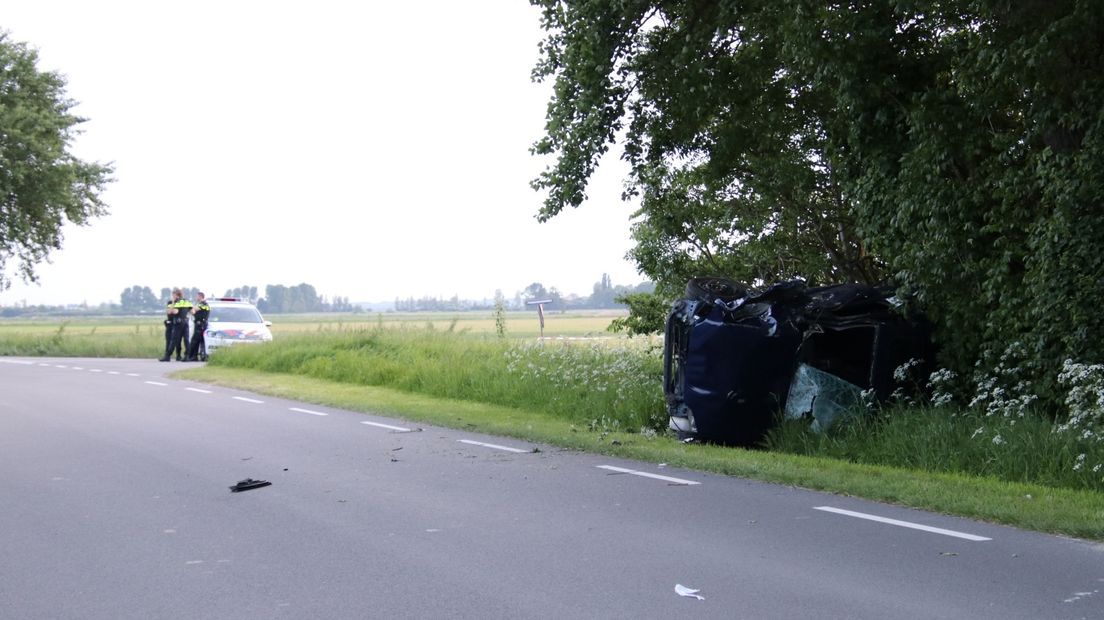 De politie onderzoekt nog waarom de automobilist ervandoor ging
