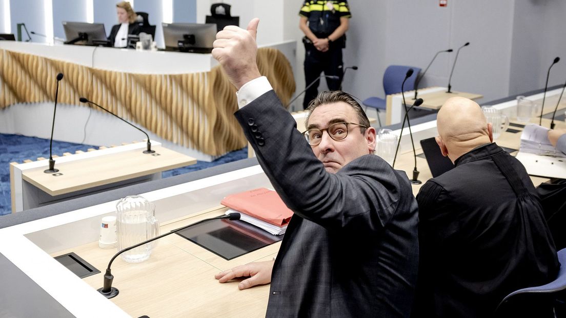 Richard de Mos, vorige week in de rechtbank