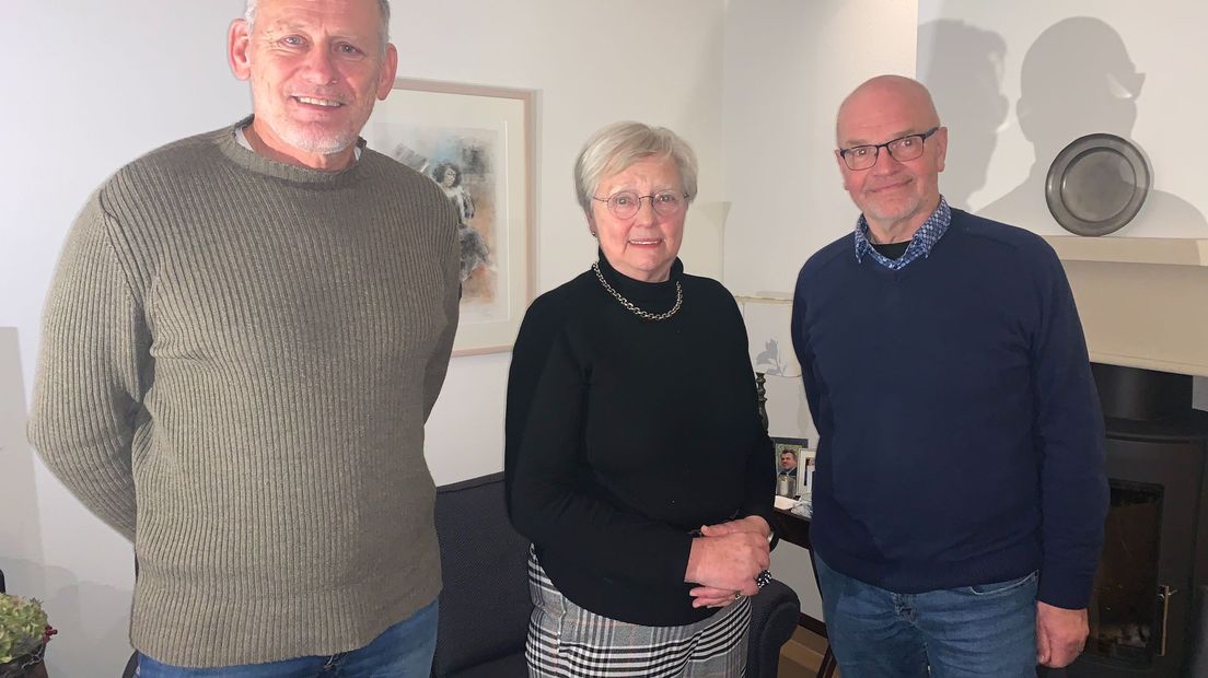 Louis Lansink, Anny Masselink en Gerard Oude Avenhuis