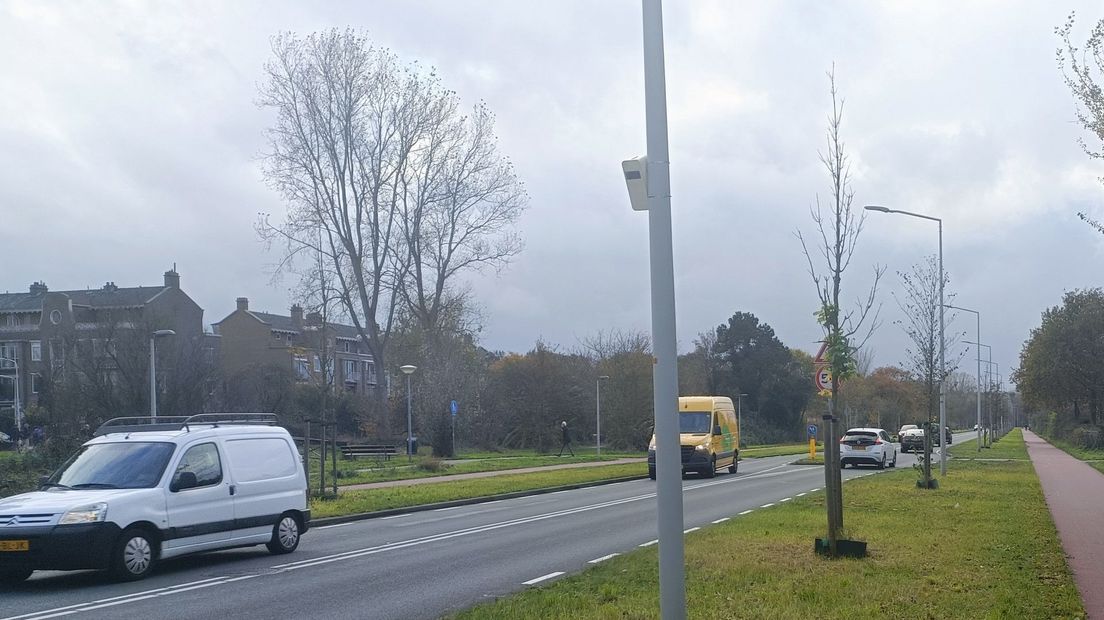 Zo hing het ding aan de paal