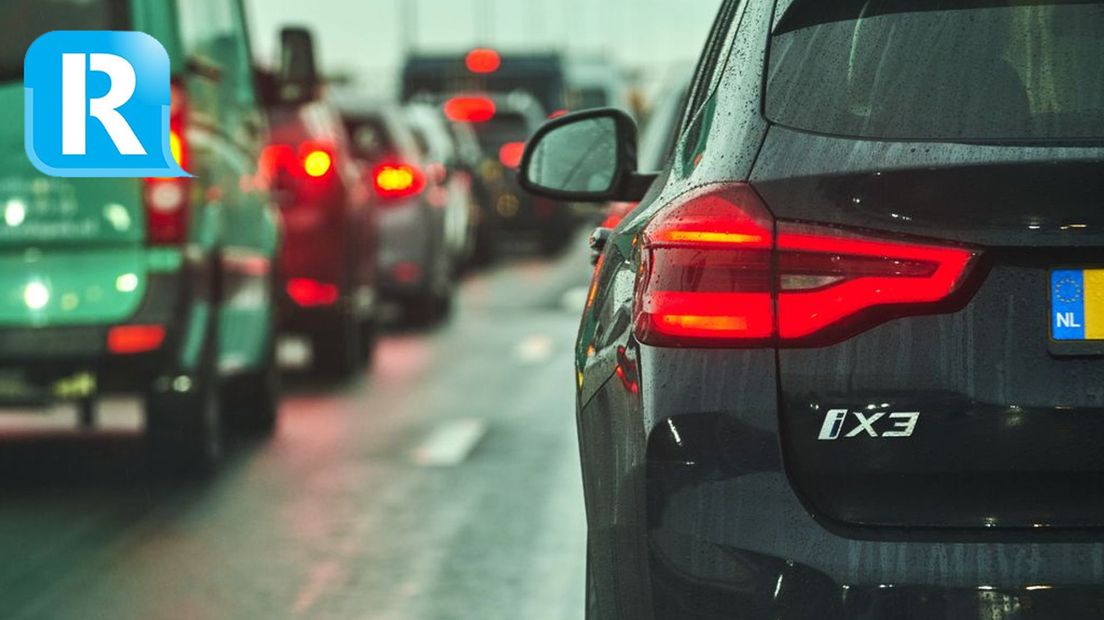 In korte tijd stonden automobilisten geregeld vast op de A12.