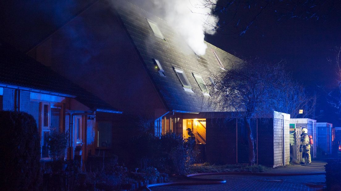 Woningbrand aan Kolbleikolk in Zwolle