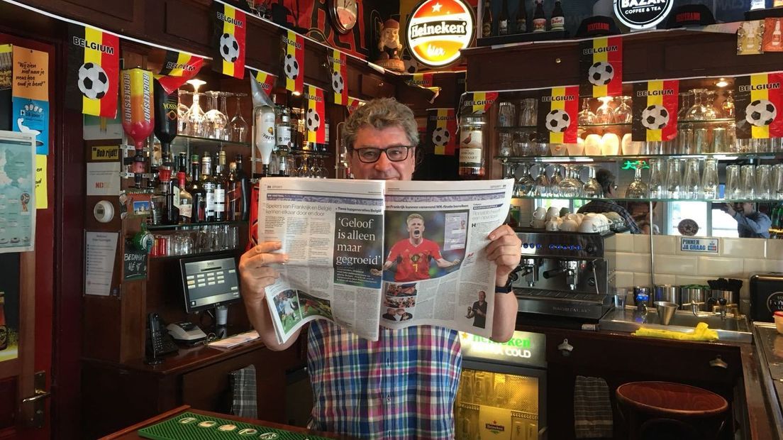 In dit grenscafé wordt vanavond de finale van het WK al gespeeld