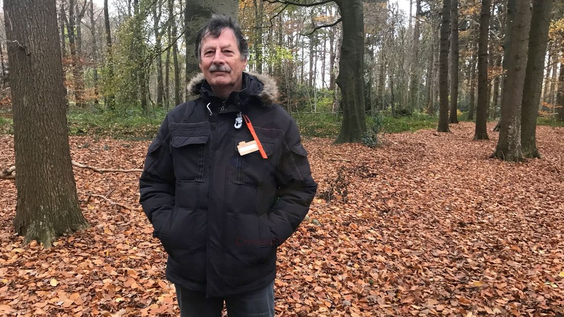 Arjen van der Meer in het Amelterbos