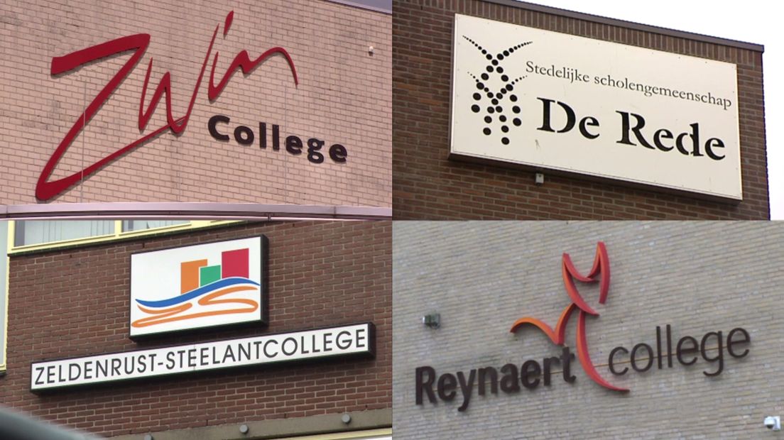 De vier Zeeuws-Vlaamse fusiescholen