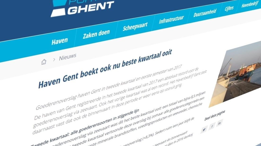 persbericht Haven van Gent - 4 juli 2017