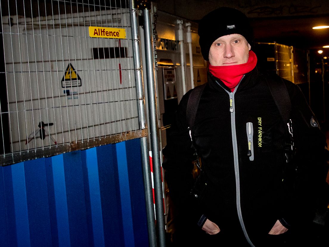 Volkert van der Graaf na afloop van een rechtszaak in Amsterdam
