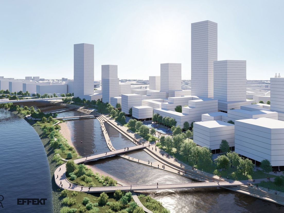 Dit is één van de varianten van de nieuwe wijk Waterkant