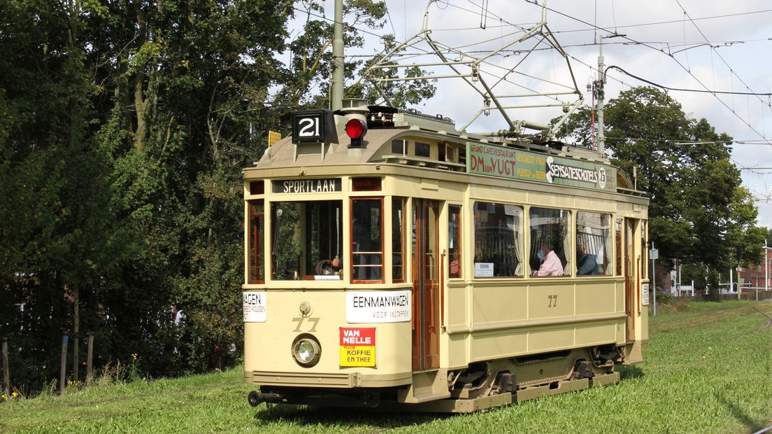 De omgebouwde tram uit 1929