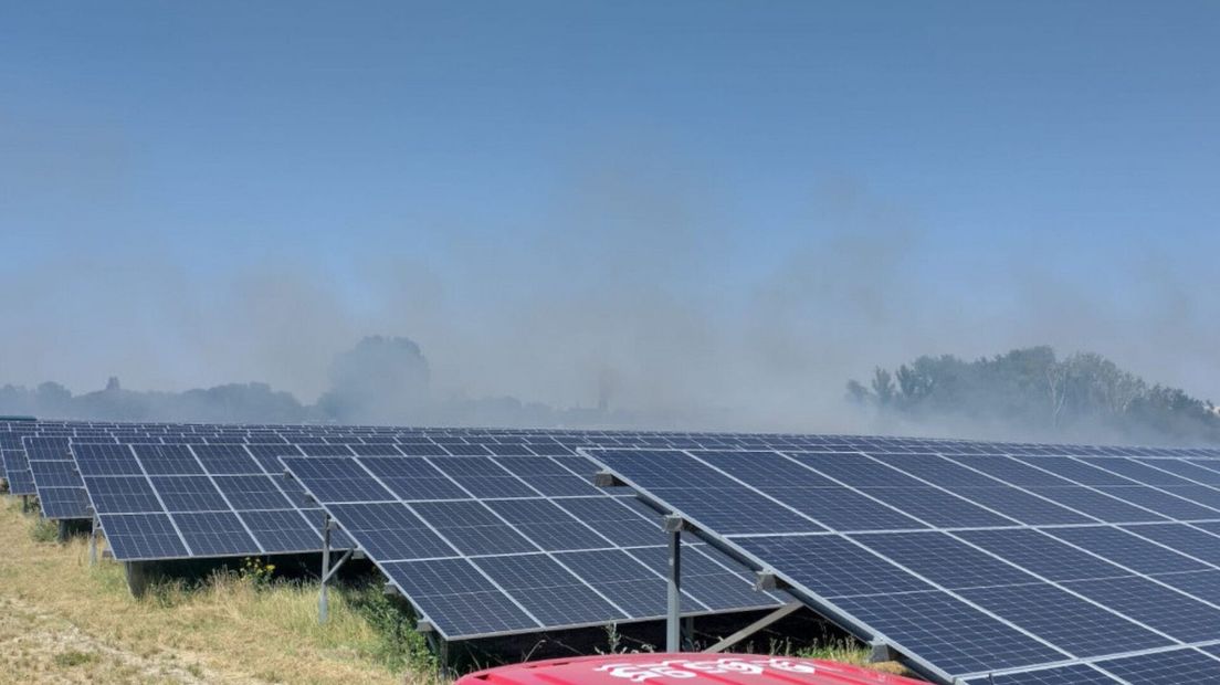 Brand zonnepark Sas van gent