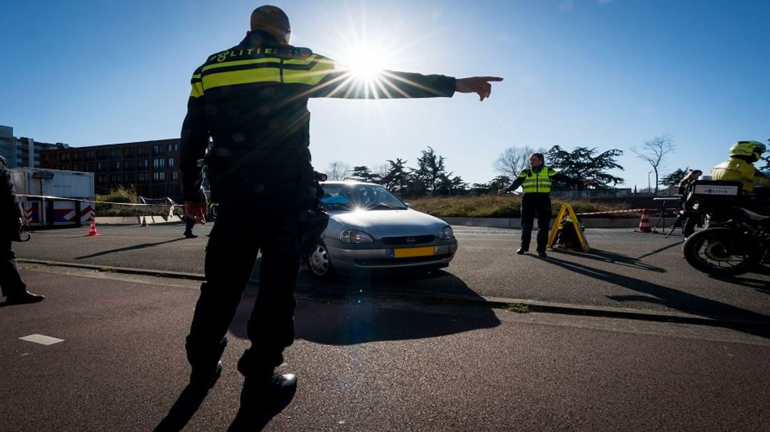 Een verkeerscontrole bij De Verademing