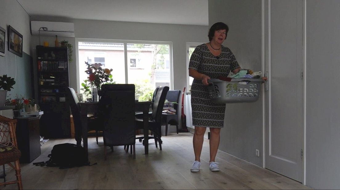 De was opvouwen kost Ingrid nu de grootst mogelijke moeite