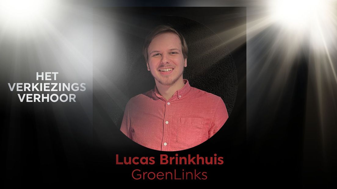 Lucas Brinkhuis, lijsttrekker GroenLinks Overijssel
