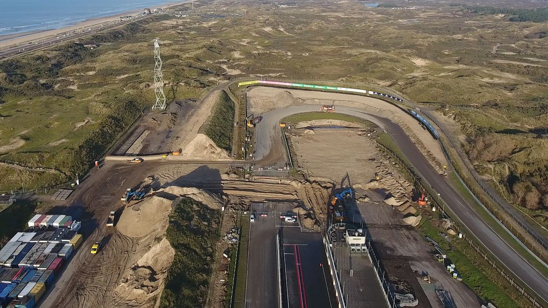 circuit Zandvoort in aanbouw