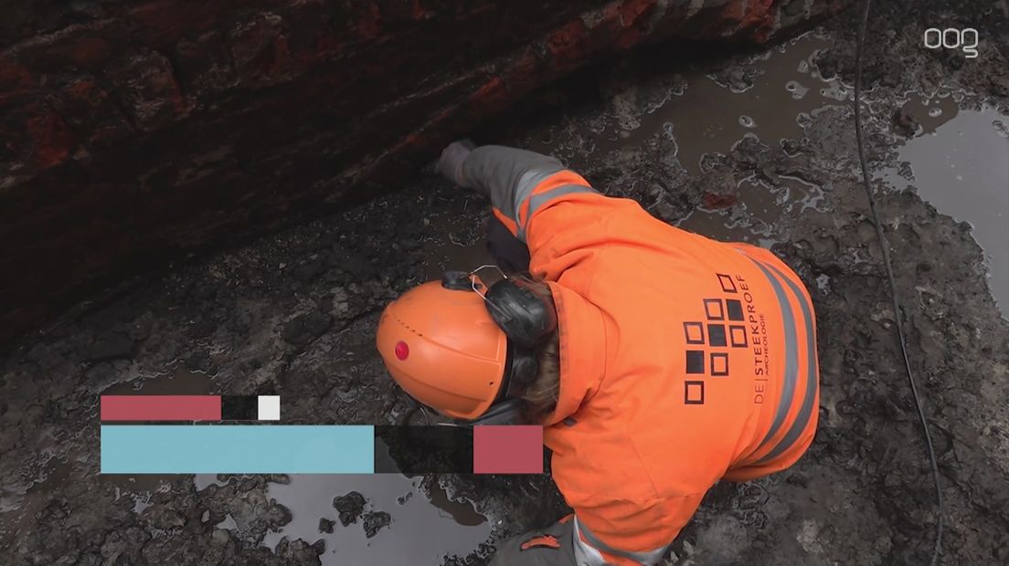 Archeologen vinden 13de-eeuwse kloostermuur