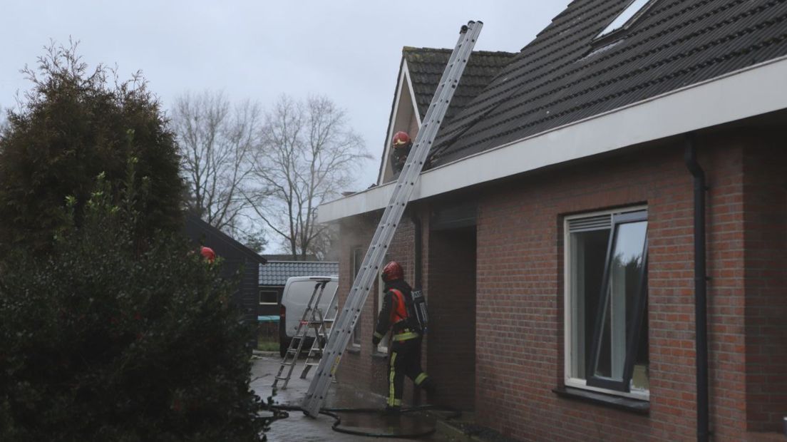 Firefighters at work in Mussel