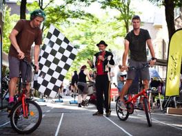 Een wedstrijdje slowbiken: wie als laatste aankomt is… de winnaar?