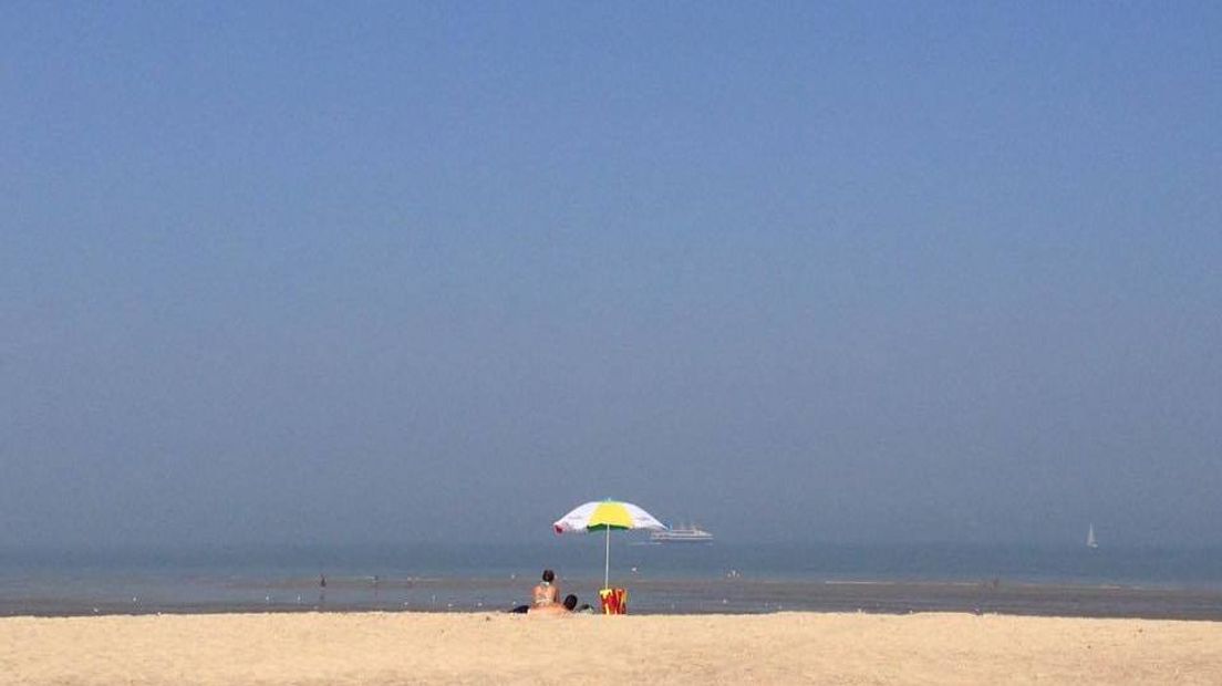 Vanuit Breskens is Vlissingen niet meer te zien
