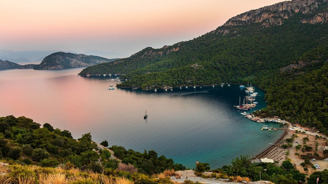 Sarsala Bay, in de buurt van de Turkse luchthaven Dalaman