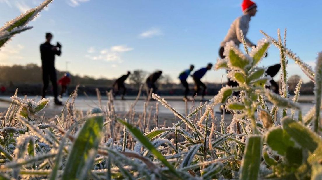 In Winterswijk zijn ze altijd vroeg met een ijsvloer
