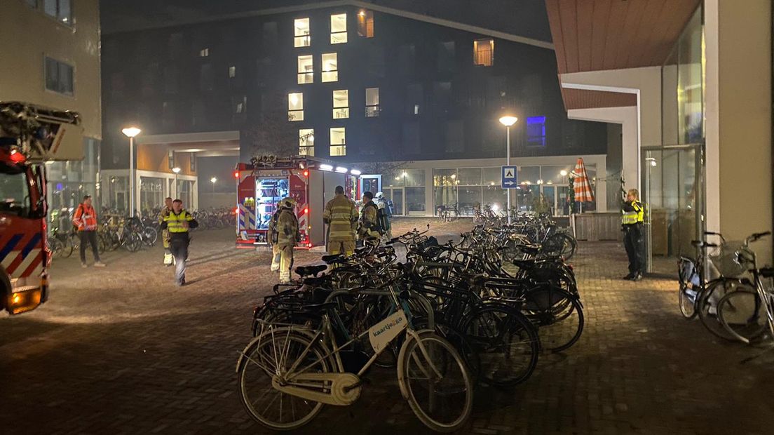 De brandweer hoefde uiteindelijk niets te blussen.