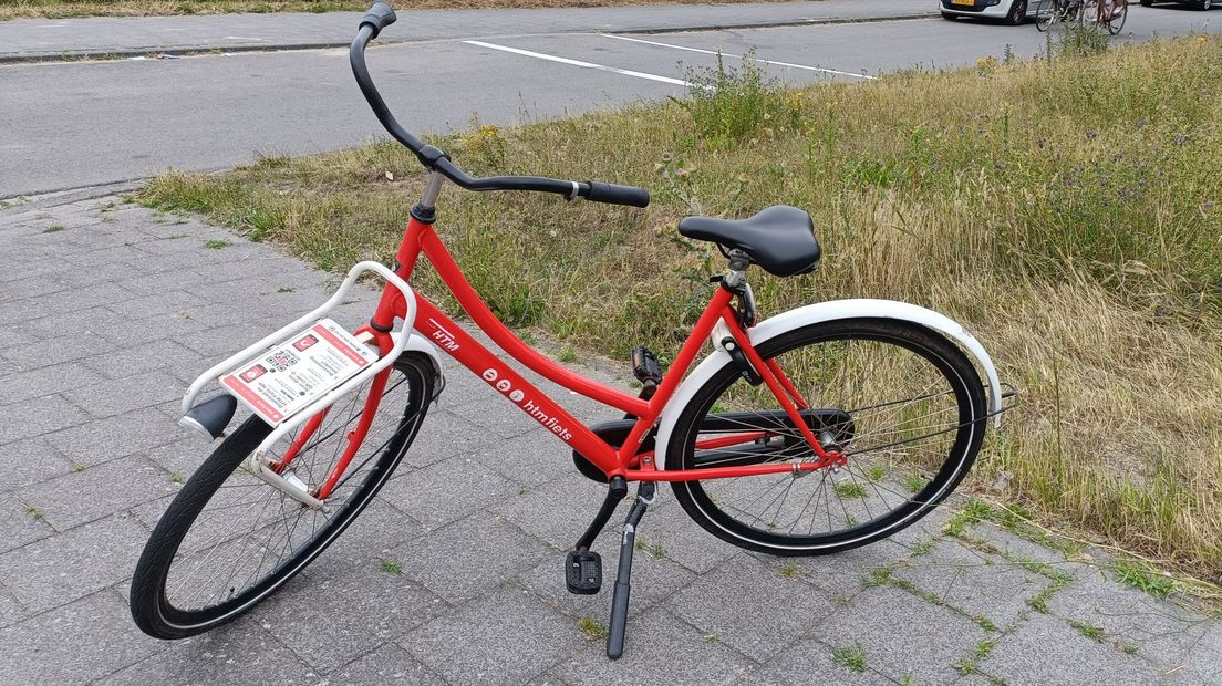 Een deelfiets van de HTM
