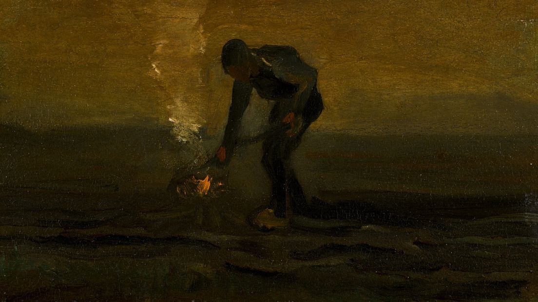 Onkruid verbrandende boer uit 1883 (Rechten: Sotheby's)