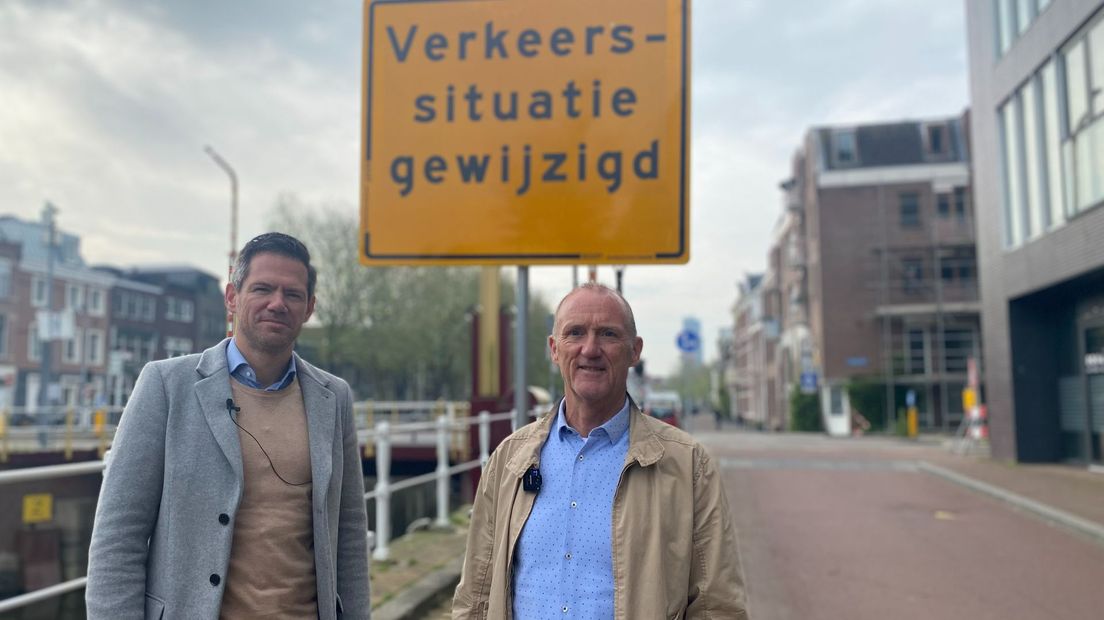 Guy en André zijn niet blij met de nieuwe verkeerssituatie