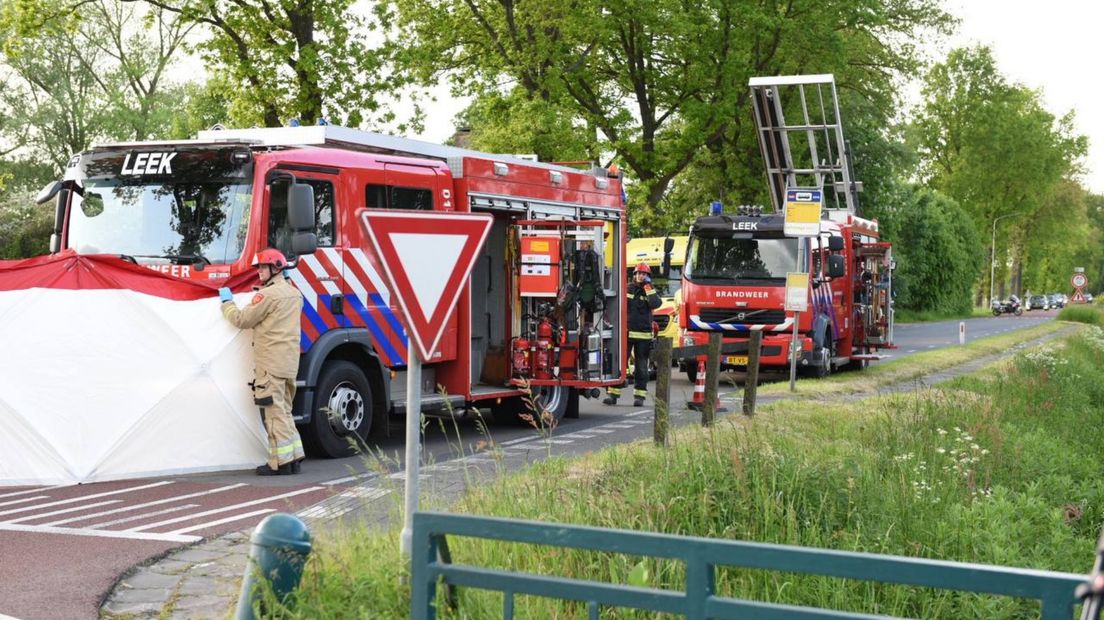 Ernstig ongeval bij Leek
