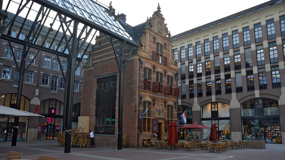 Het Goudkantoor in de stad Groningen