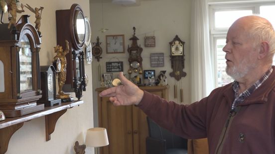 Uitvinder Harry (79) bouwt gekke klokken