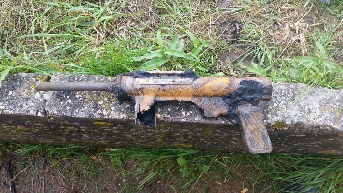 Machinegeweer gevonden bij baggeren