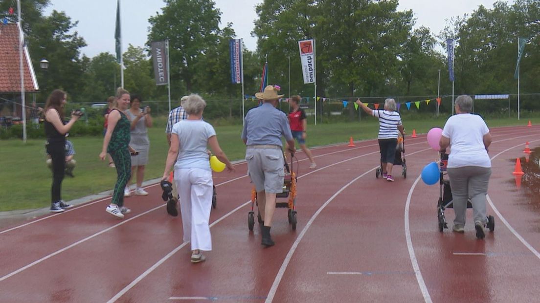 Racende rollators in Haaksbergen