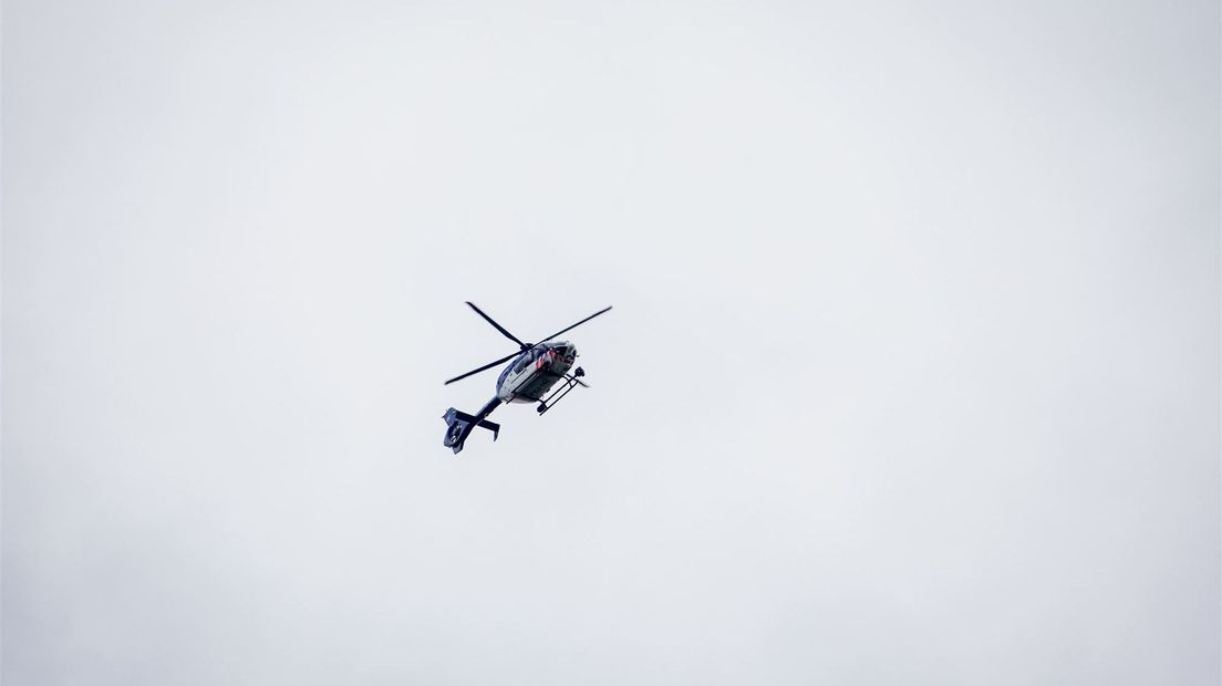 De helikopter cirkelde een kwartier boven de Middelburgse wijk.