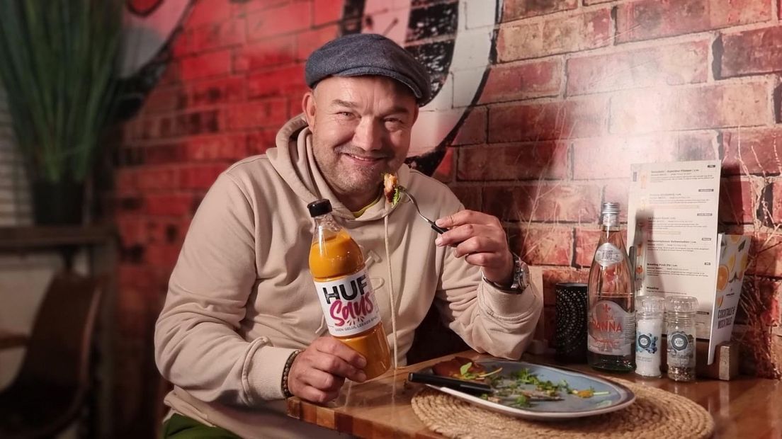 Jeffrey Huf met zijn saus