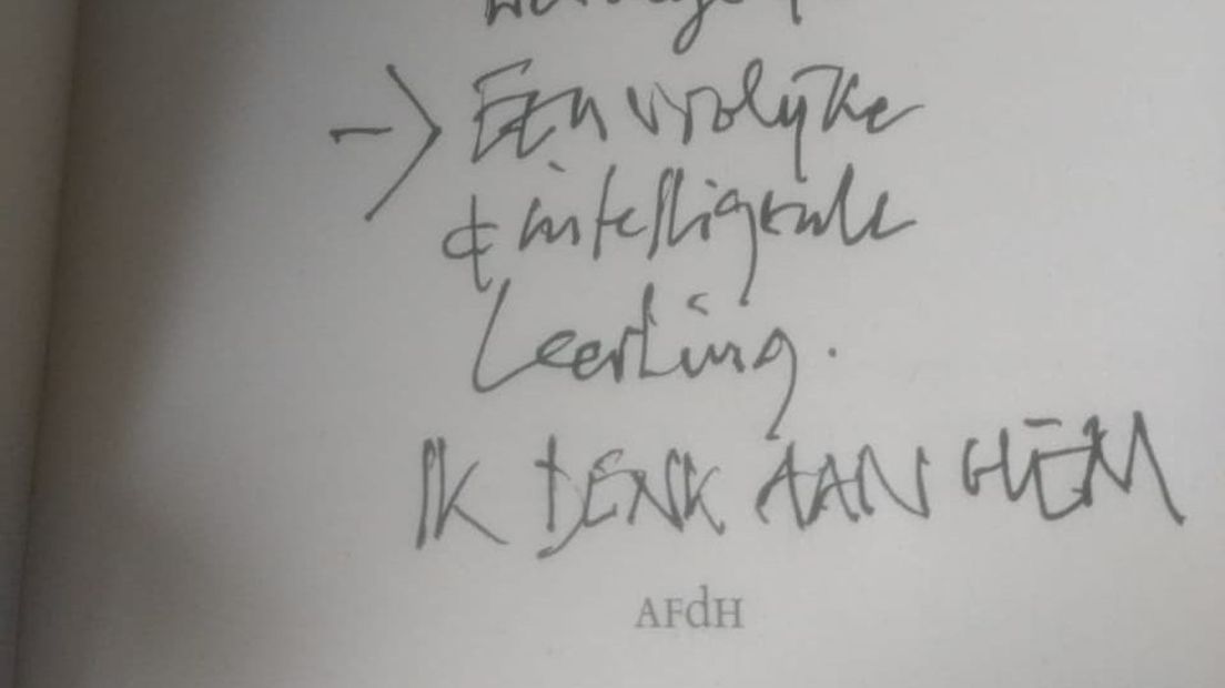 De laatste woorden die A.L. Snijders signeerde.