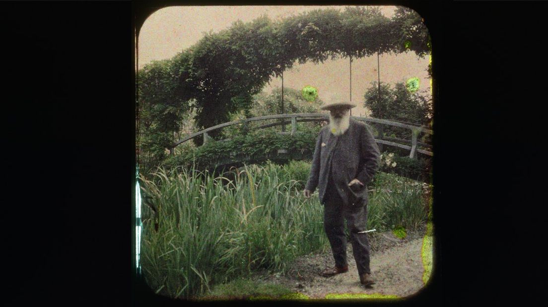 Monet in zijn tuin in Giverny