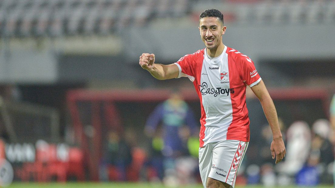 Reda Kharchouch scoorde zijn eerste treffer in het shirt van FC Emmen