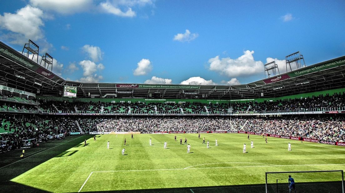 Een volle Euroborg, het stadion van FC Groningen