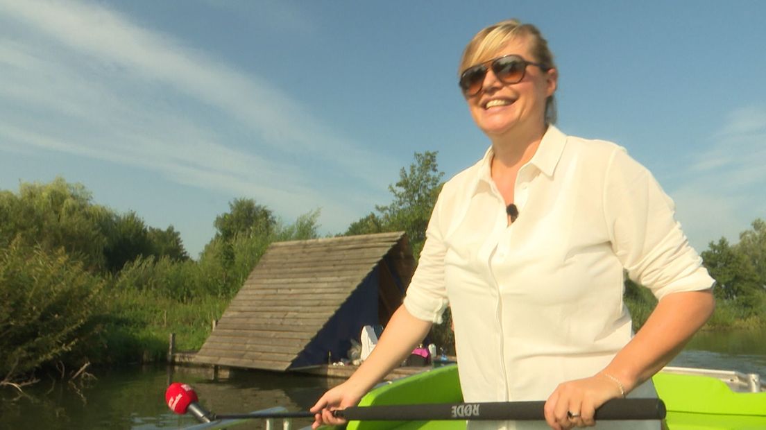Margreet in de jachthaven