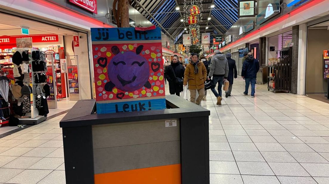 Het schilderij 'leuk'
