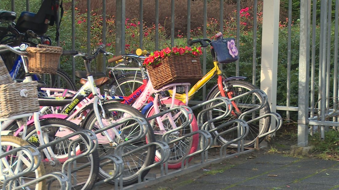 De meeste kinderen gaan op de fiets naar school