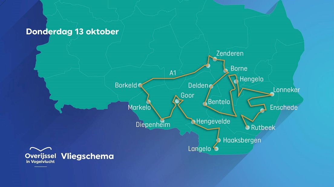 De route van donderdag