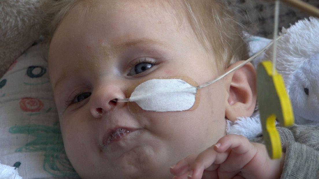 Zieke Jayme (8 mnd.) hoopt op een levensreddend medicijn
